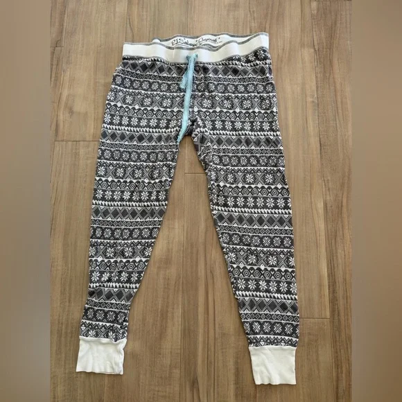 P.J. Salvage Black and White Geometric Pajama Pants - Picture 1 of 5